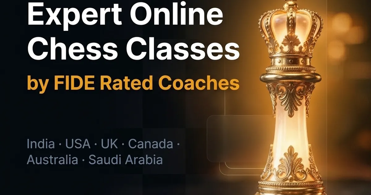 Glowing gold chess king representing FIDE rated chess coaching methodology