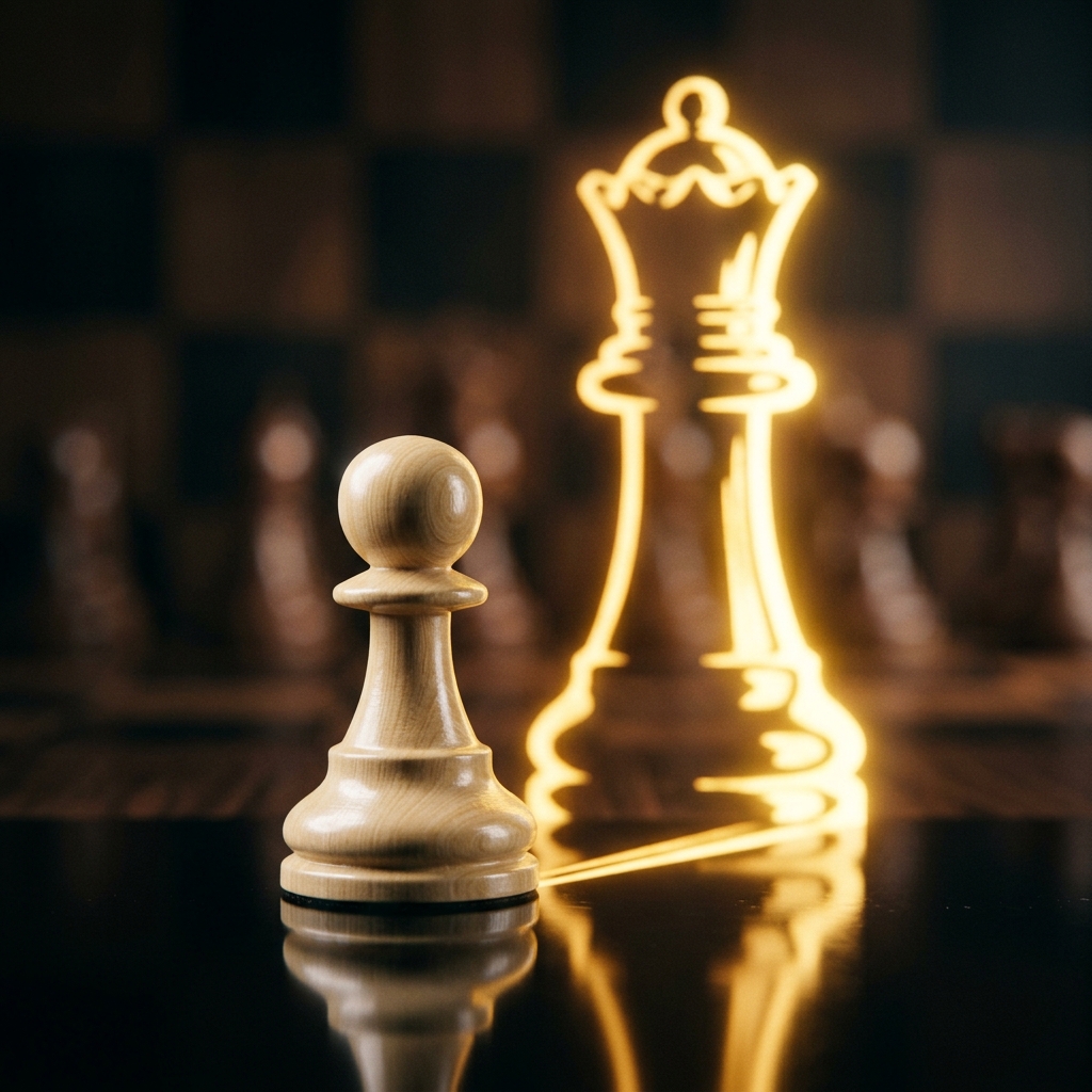 Pawn ascending to Queen shadow